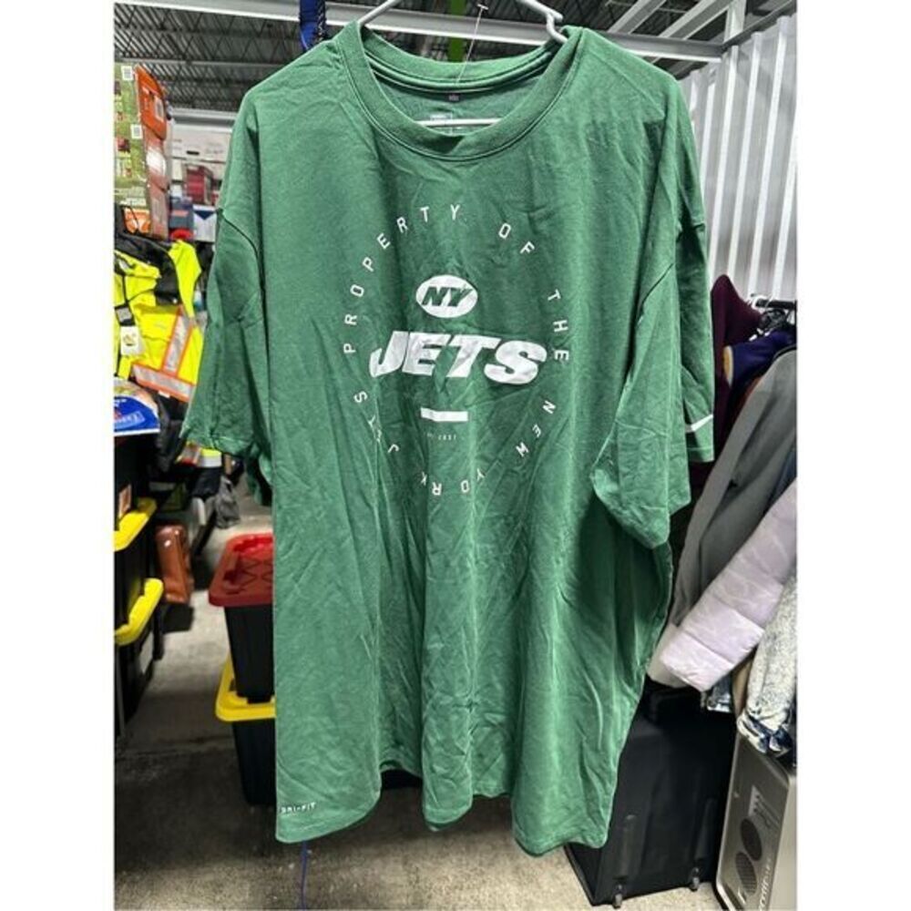 NIKE NFL PROPERTY OF NEW YORK JETS GREEN T SHIRT DRI-FIT XXL